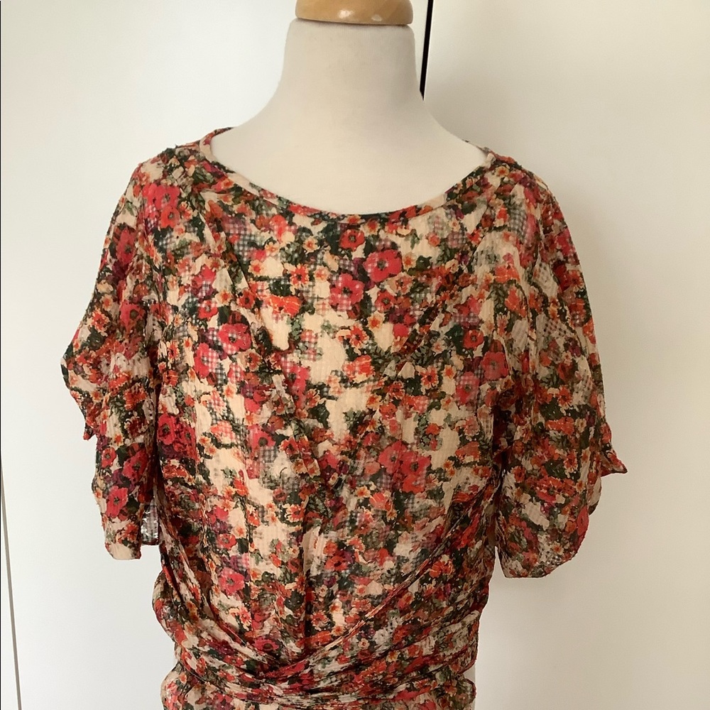 ISABEL MARANT SAMI SHEER TOP BLOUSE Sz 36. Sz Small